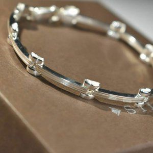 Silpada Sterling Silver 925 Binaro Link Bracelet Retired Silpada Sterling Silver